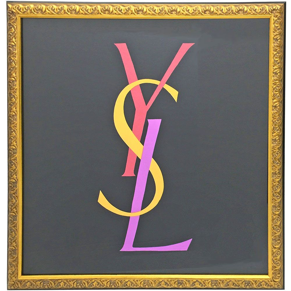 YSL スカーフ | 周囲のラインを隠し、イヴサンローランのロゴを ...