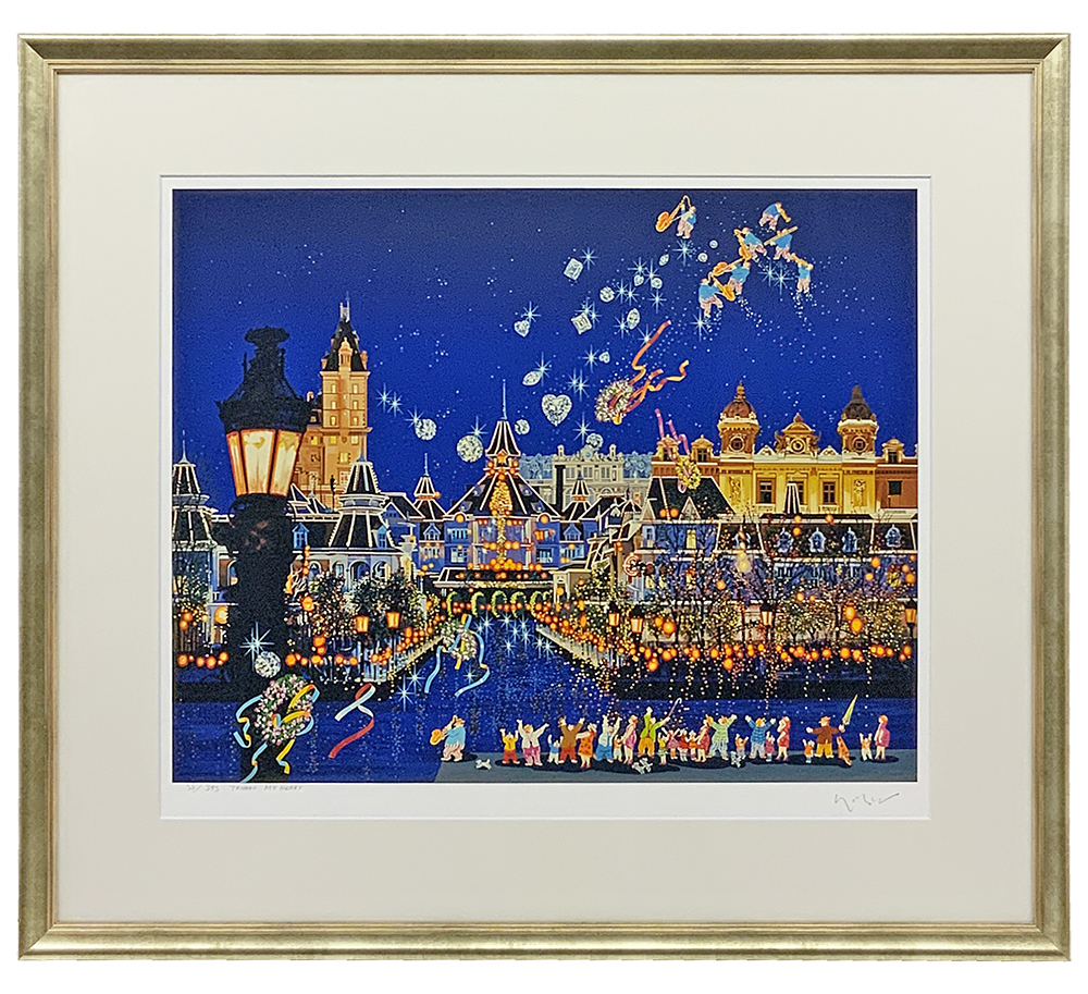 ヒロ・ヤマガタ 『コンコルド広場の噴水』シルクスクリーン - 絵画